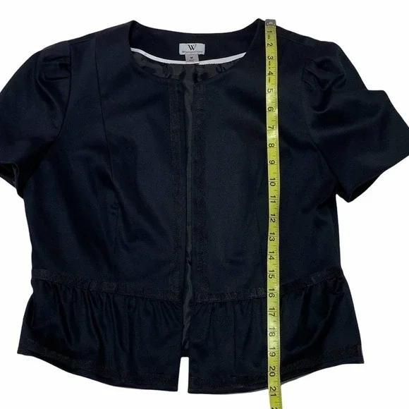 WORTHINGTON Black Embroidered Cardigan Sweater - Picture 6 of 11